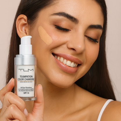 🌸 TLM BASE Foundation: tu tono perfecto, sin esfuerzo💧